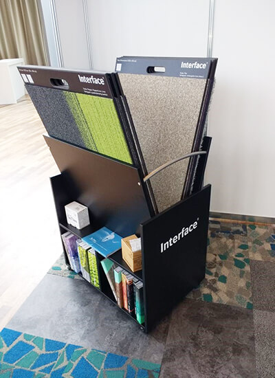 Interface POS carpet-tile-display